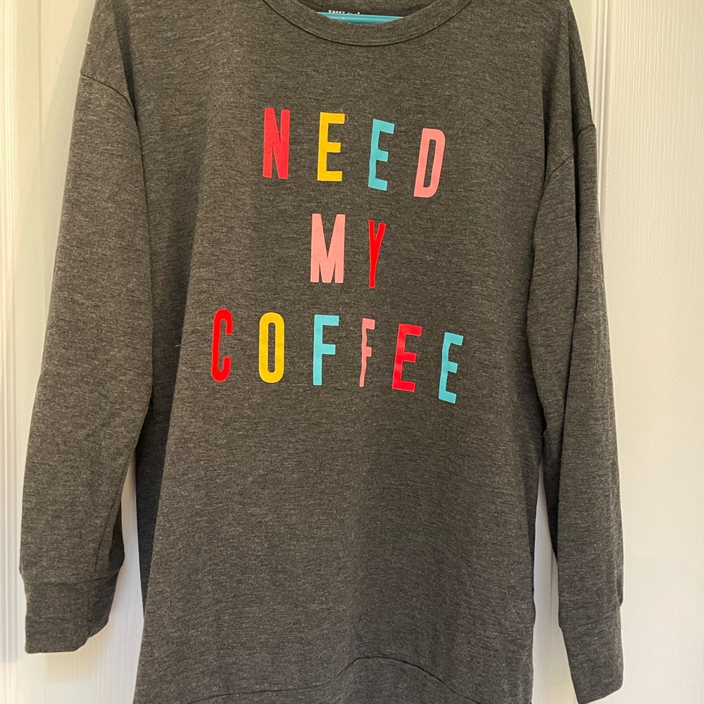 Francesca’s Need My Coffee Sweatshirt View 4